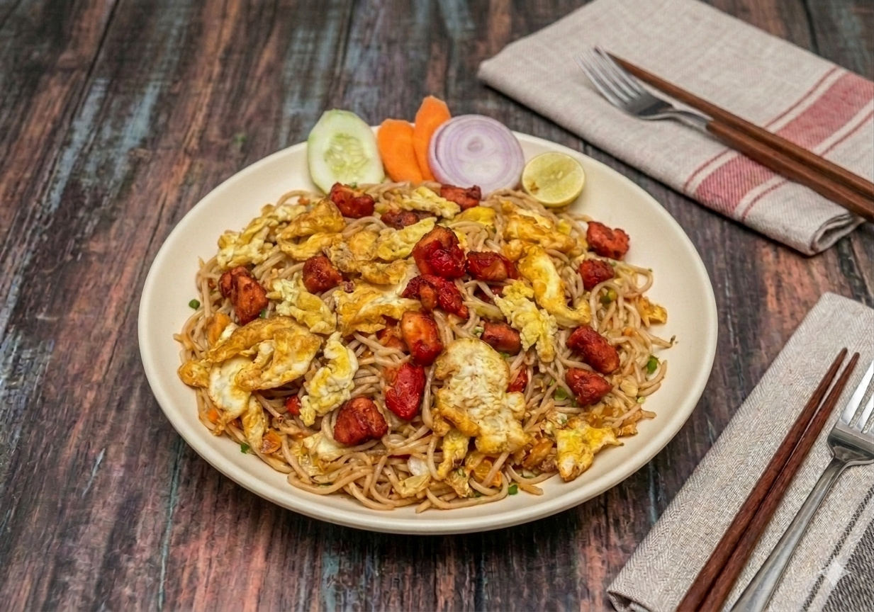 Double chicken Double Egg Noodles