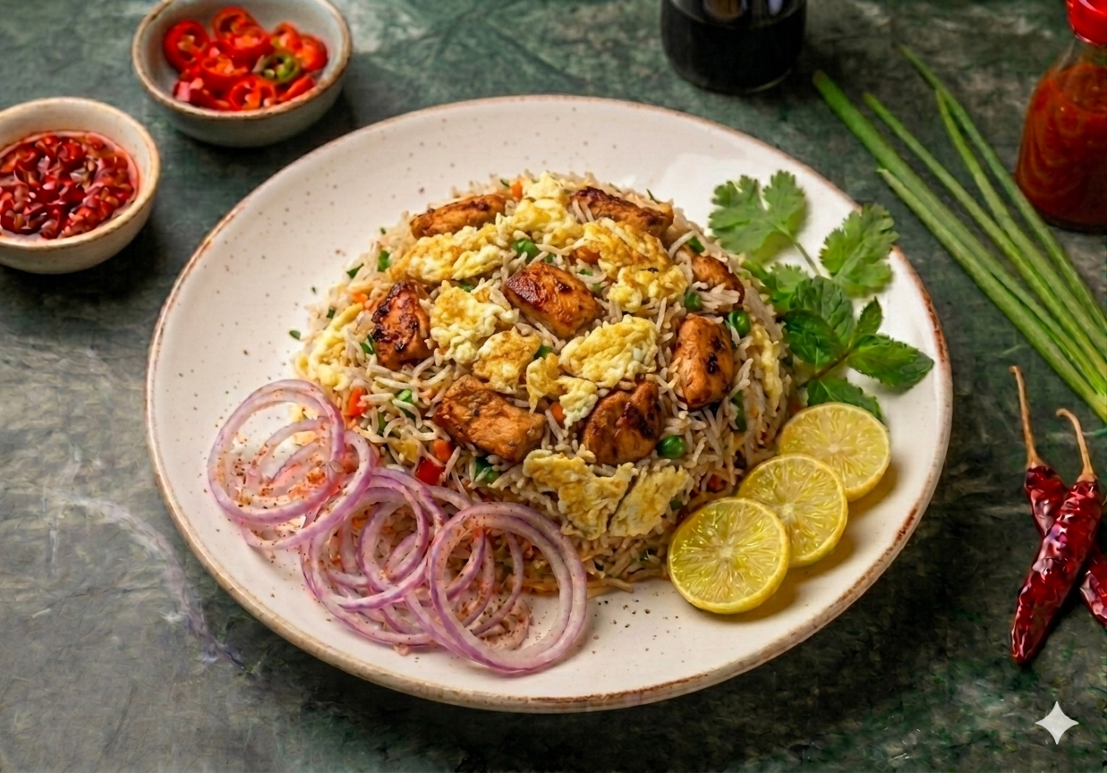 Basmati Chicken Double Egg Rice