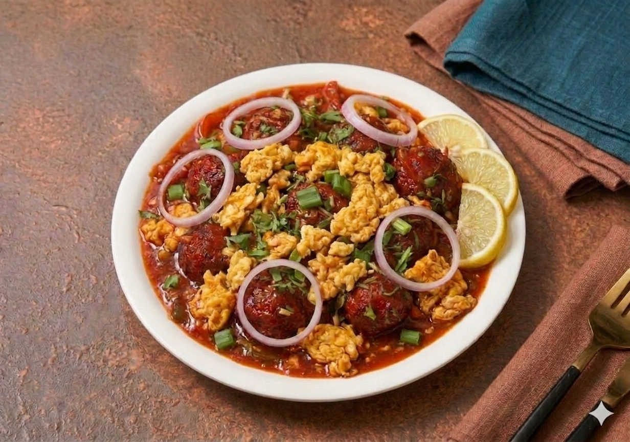 Double Egg Manchuria